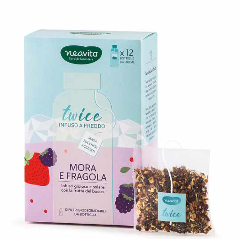 Neavita - Twice To-Go Mora e Fragola Infuso a freddo in maxi-filtro