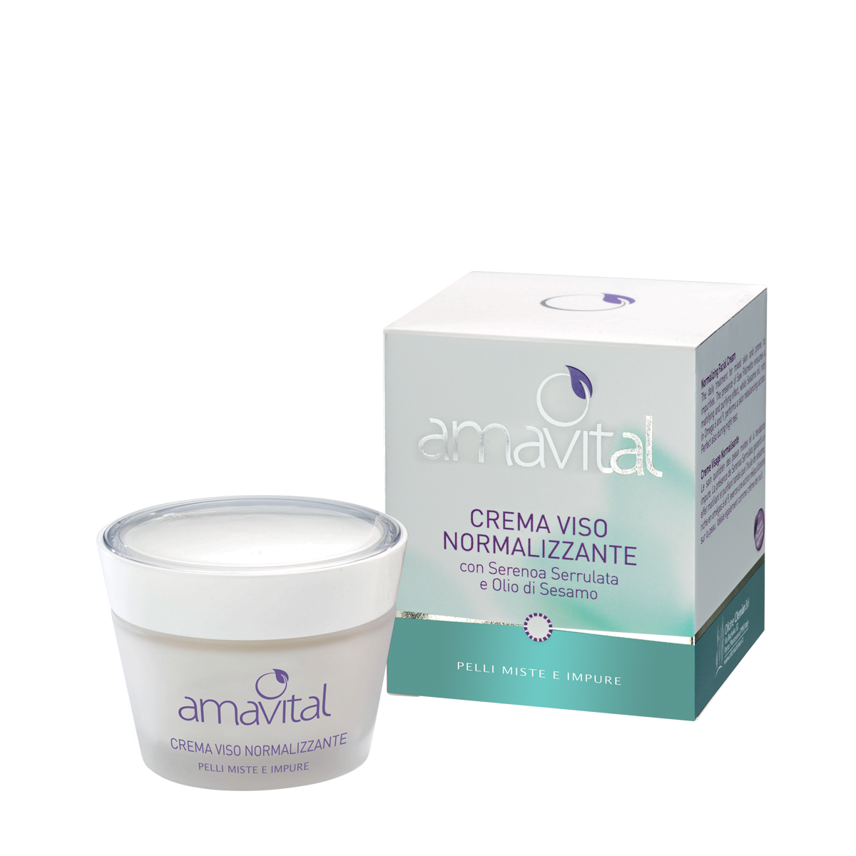 CREMA VISO NORMALIZZANTE
con olio di sesamo