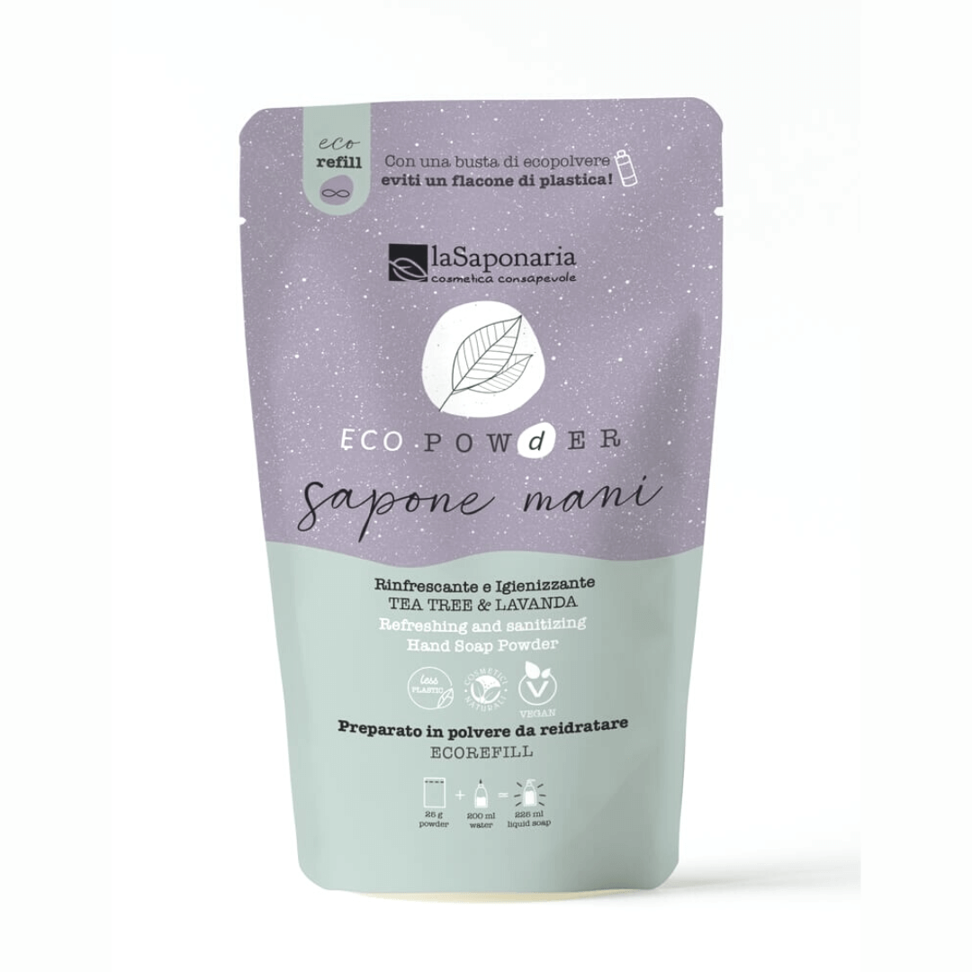 LA SAPONARIA Eco Powder - Sapone Mani Igienizzante in Polvere