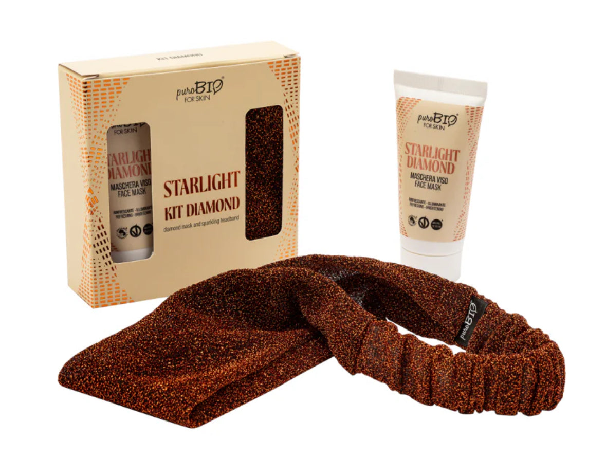 PUROBIO Starlight - Diamond Kit Maschera Viso e Fascia Capelli