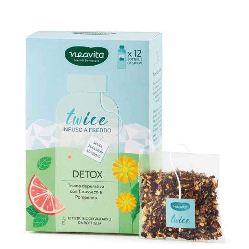 Neavita - Twice To-Go Detox Infuso a freddo in maxi-filtro