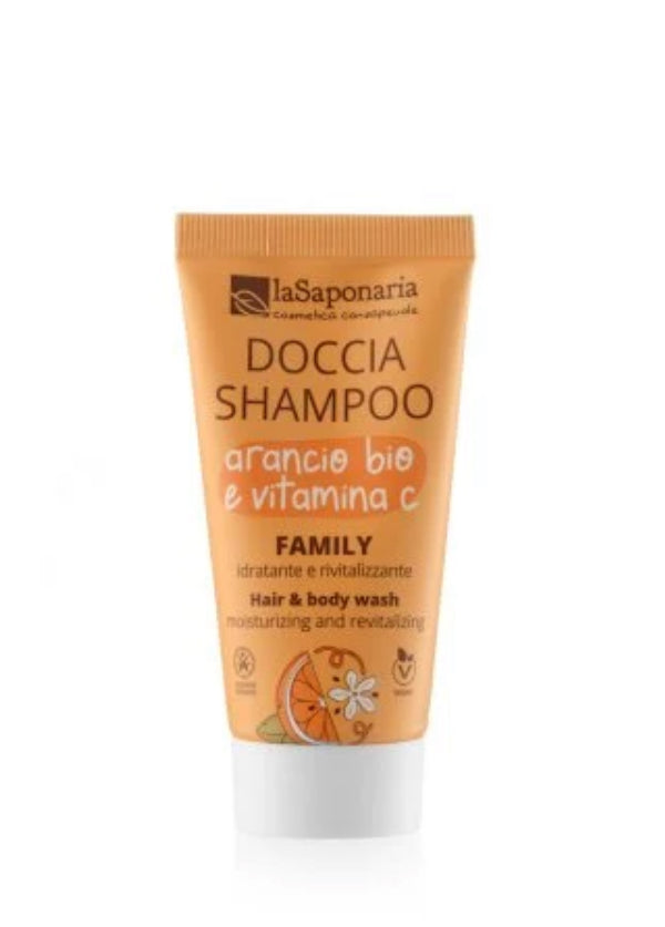 Travel size - Doccia shampoo          Arancio bio e vitamina C