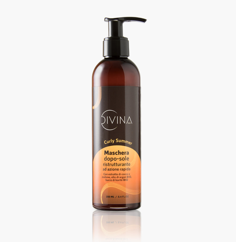 DIVINA BLK Curly Summer - Maschera Doposole Ristrutturante 250 ml