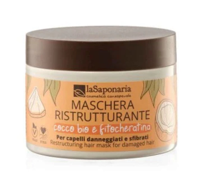 Maschera Ristrutturante Cocco bio e Fitocheratina