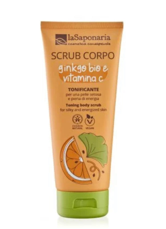 Scrub corpo Tonificante           Ginkgo e Vitamina C