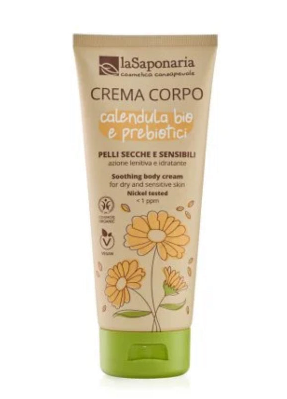 Crema corpo pelli secche e sensibili Calendula Bio e prebiotici