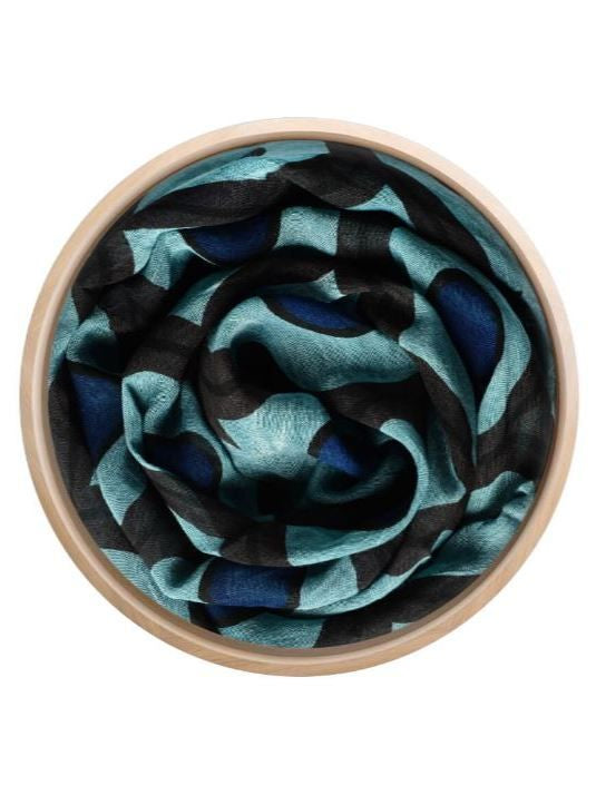 Foulard Escher Blue teal