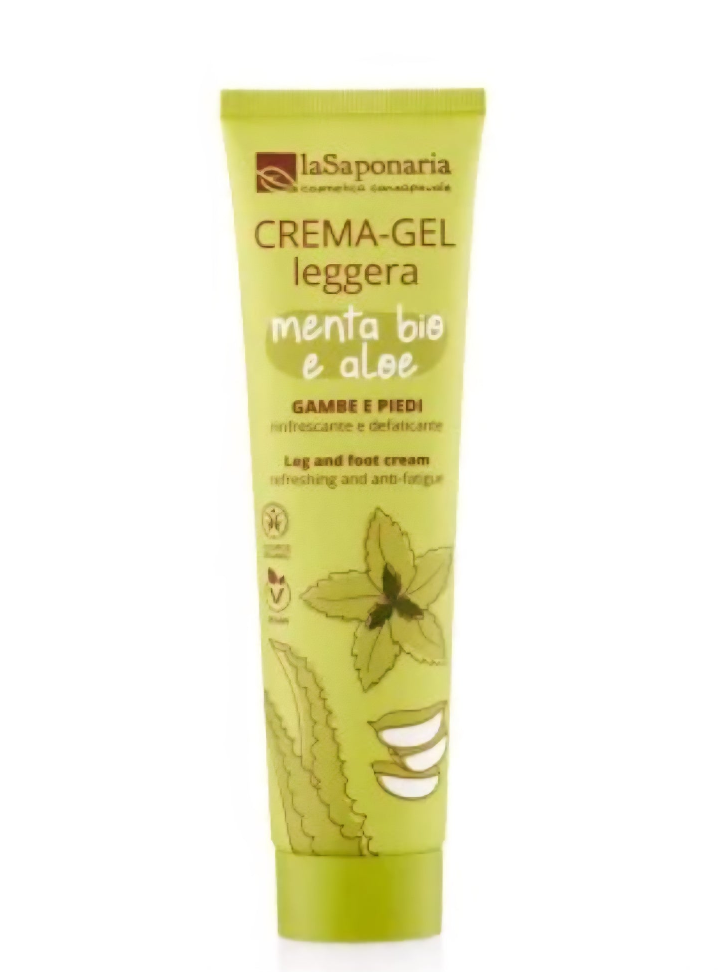 Gel defaticante e rinfrescante