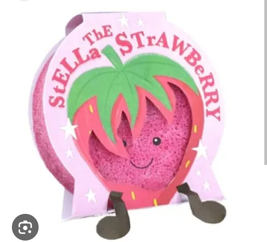 Spugna Di Sapone Al Triplo Burro – Stella the Strawberry Bomb Cosmetics