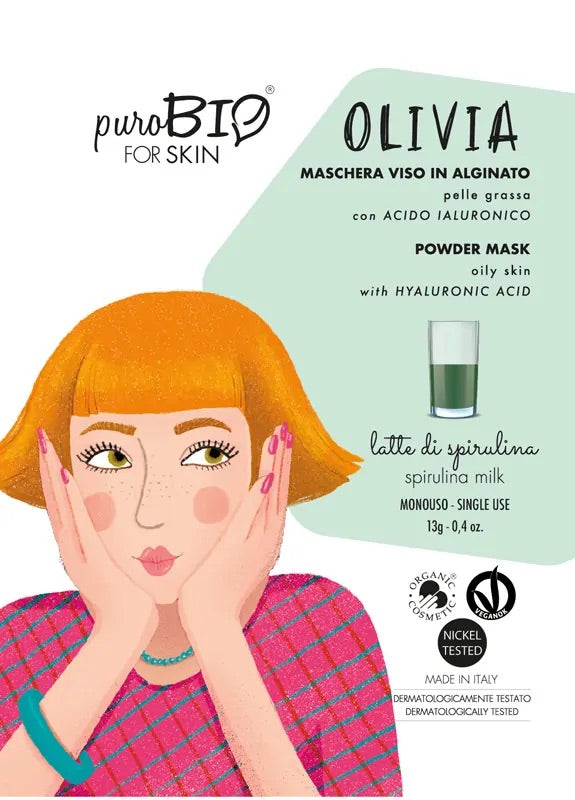 Maschera viso olivia pelle grassa