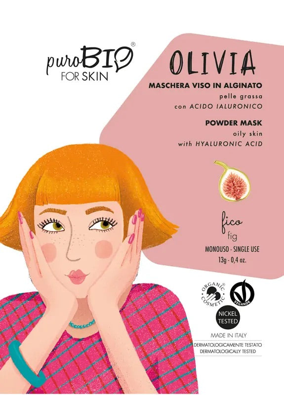 Maschera viso olivia pelle grassa