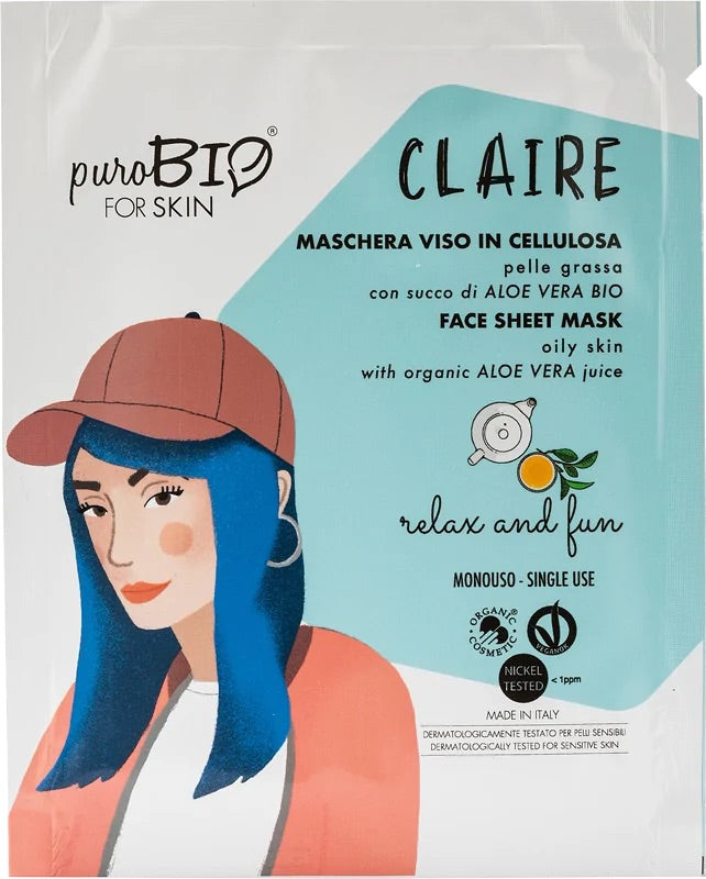 Maschera viso claire pelle grassa